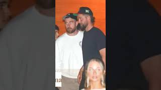 Travis Kelce Showing Love Sign For Taylor Swift During Exit After Dinner 29th February 2024