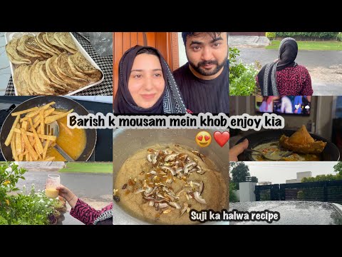 Susraal mein 1st Time bnaya Halwa or dikhaya sub ko Jalwa😂😍Mama’s Suji Halwa Recipe