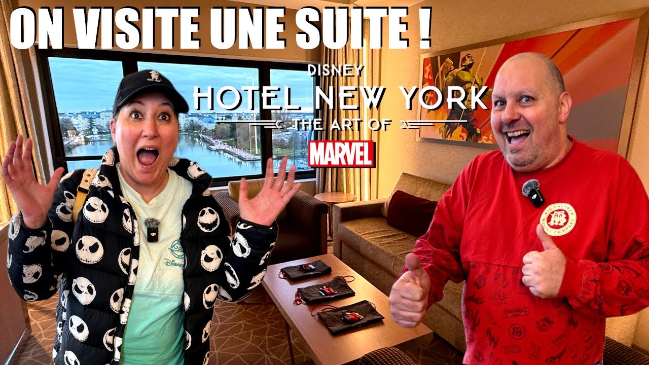 DECOUVERTE D'UNE SUITE A L'HOTEL NEW YORK THE ART OF MARVEL A DISNEYLAND PARIS