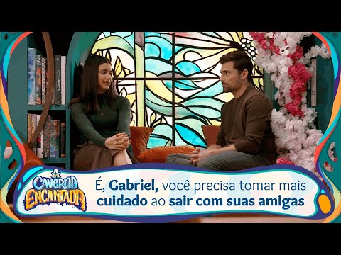 Pilar e Gabriel conversam sobre relacionamento dele com Bárbara | A Caverna Encantada