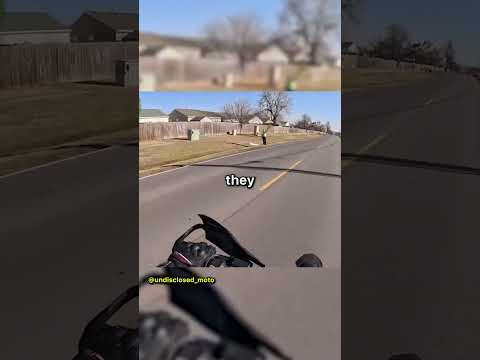 Biker Revs Engine At Wrong Protest