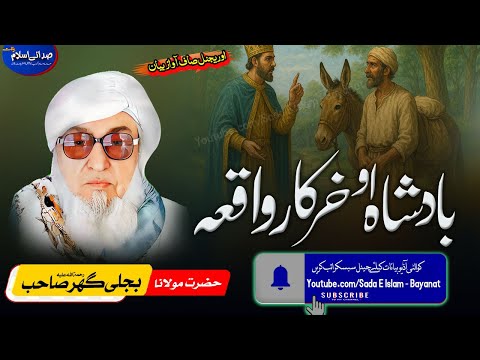 Molana Bijli gar sahib pashto Bayan|| Badshah O Kharkar Waea |بادشاہ او خرکار  | bjligar  |بجلی گھر