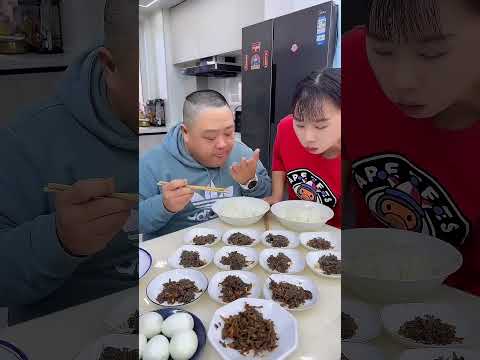 ฉันกินเนื้อที่สามีโง่ๆของฉันซ่อนไว้ #คู่รัก #คู่รัก #food #ตลก #funny #cooking #eat #mukbang