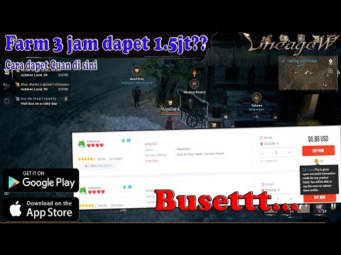 Cara dapet Duit di Lineage W lewat pasar International nih. Jualan Adena/Gold doang bisa Rp 1.5jt