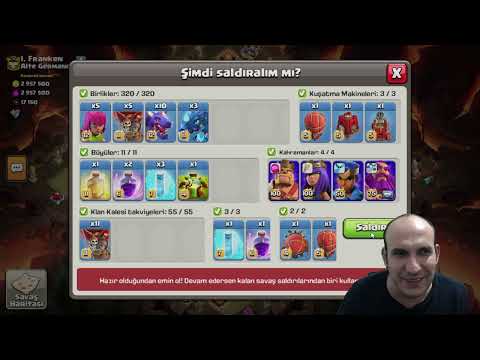 İLK DEFA TH17 KÖY İLE SALDIRDIM CLASH OF CLANS