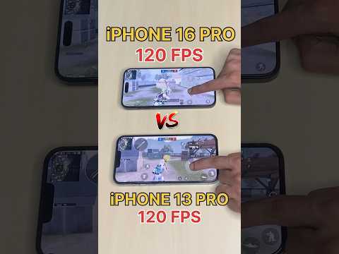 iPHONE 16 PRO😈(120FPS)🔥Vs iPHONE 13 PRO☠️(120 FPS)- PUBG TEST🔥 #shorts #shortsfeed