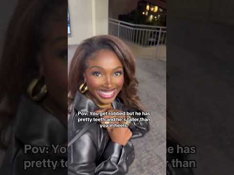 Pov: You get robbed but he has pretty teeth and heโs tall. #dirtydiana #gettingrobbed #funnyvideo
