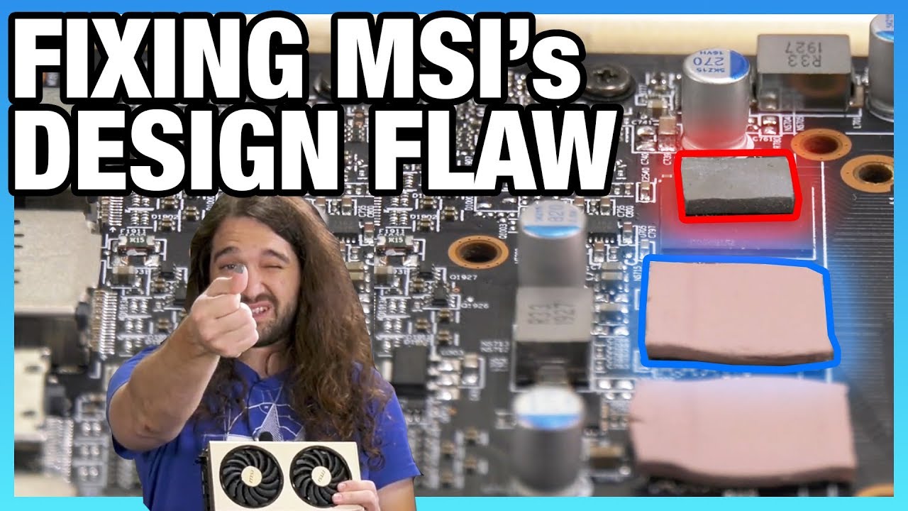 Fixing MSI's Design Flaw: Thermal Pad Swap on RX 5700 XT Evoke OC