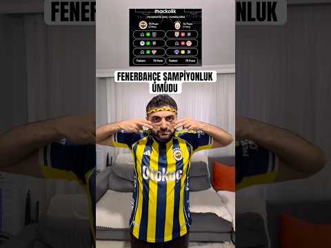 ŞAMPİYON FENERBAHÇE! (mi?) 😅