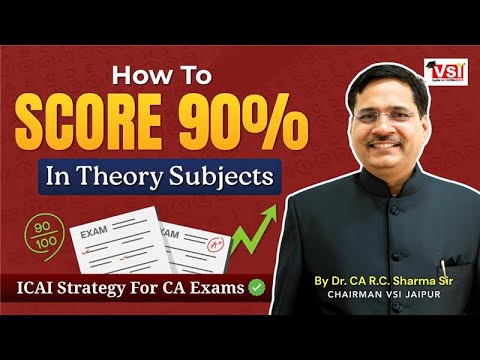How to Score 90% in Theory Subjects  ICAI Strategy for CA Exams 💯