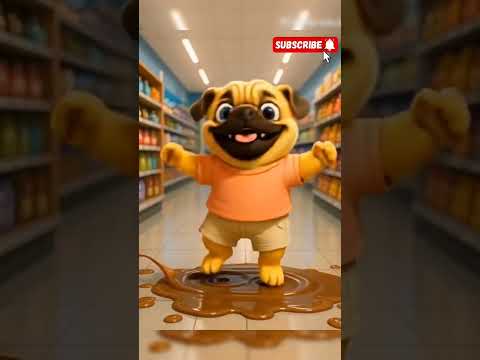 cute puppy with mom vs slime ๐ถ๐ซ #cat #funny #cute #pets #cutecat #catlovers #cartoon #babytoons