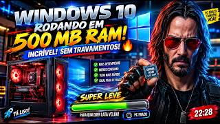 ⚡ RESSUSCITE SEU PC! Windows 10 Lite 2026 Super Otimizado (Menos RAM e CPU)