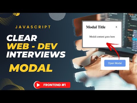 How to Implement Modal concept | Clear frontend developer Interviews | WEB DEV - 1  | Tamil hacks