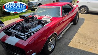 FINALLY WE GET THE CAMARO OUT.