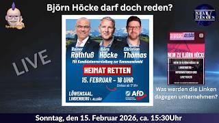 💥📢LIVE | LINDENBERG: Darf Björn Höcke reden?  --  Gegendemos?💥