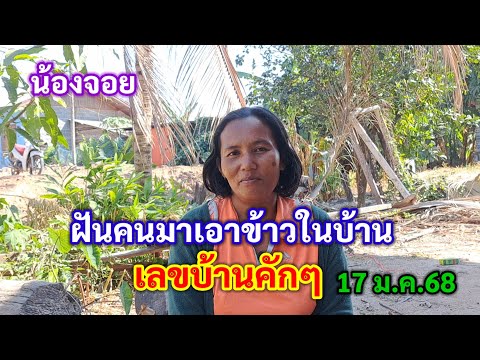 น้องจอย ฝันคนมาเอาข้าวในบ้าน เลขบ้านคักๆ 17 ม.ค.68