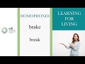 Exploring Homophones: Brake vs. Break