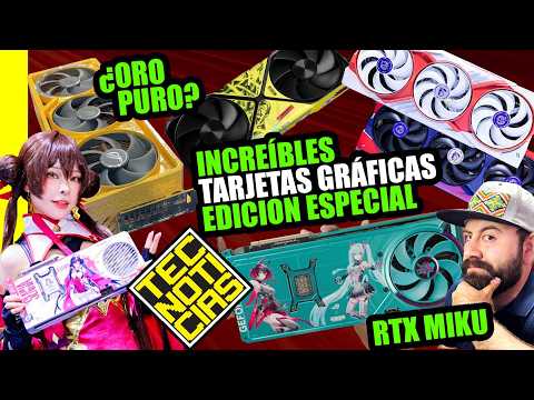¡UNA LOCURA! RTX5090 de ORO PURO! Waifus en tu Hardware! Asus Astral Miku Edition - TECNOTICIAS