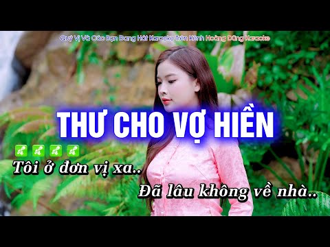 Karaoke Thư Cho Vợ Hiền (Tone Nam) Beat Công Tuấn cực hay – Hoàng Dũng Karaoke