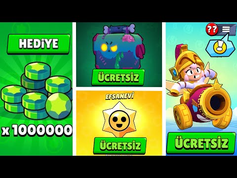 ÜCRETSİZ KOSTÜM ÜCRETSİZ KARAKTER ÜCRETSİZ ÖLÜ KUTU VE ÜCRETSİZ 1 MİLYON ELMAS ŞANSI !! BRAWL STARS