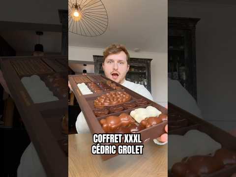 COFFRET XXL CÉDRIC GROLET 😱✨ #food #degustation #chocolate #paris #unboxing #cedricgrolet