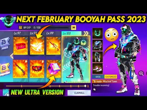 FEBRUARY BOOYAH PASS FREE FIRE 2023 | SEASON 2 BOOYAH PASS FREE FIRE | NEXT BOOYAH PASS IN FREE FIRE