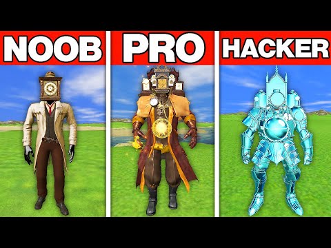 NOOB VS PRO VS HACKER CLOCK MAN'İN ELMASA DÖNÜŞÜMÜ - Garry's Mod