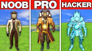 NOOB VS PRO VS HACKER CLOCK MAN'İN ELMASA DÖNÜŞÜMÜ - Garry's Mod