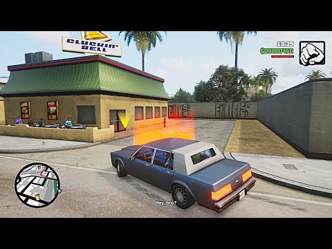 GTA: San Andreas Definitive Edition Drive-Thru Big Smoke Mission Gameplay! PC 4k 60fps