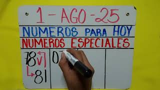 METODO ESPECIAL VIERNES 1 DE AGOSTO 2025 / NUMEROS ESPECIALES HOY