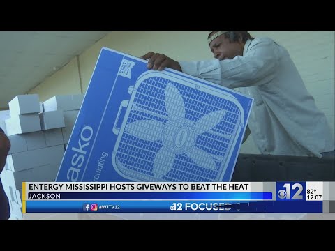 YouTube video thumbnail: Entergy Mississippi Hosts Giveaway at Jackson Church