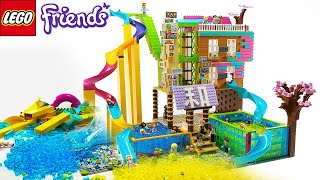 LEGO Friends: Build Your Dream Japanese SPA! Slides, Jacuzzi & More!