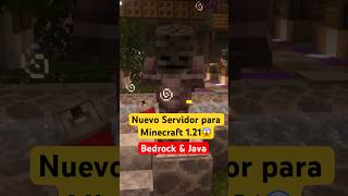 Nuevo Servidor para Minecraft Bedrock & Java 1.21😱✨ #minecraft #servidor #server