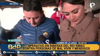 Intervienen puente en las riberas del río Rímac tomado por personas de mal vivir