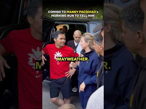 MANNY PACQUIAO IS SHOCKED AT WHAT REPORTER IS SAYING TO HIM 馃憖 #boxing #mannypacquiao