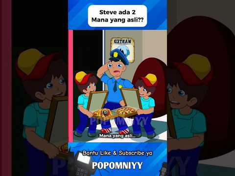 Steve Ada Dua ‼️ Mana nih yang palsu dan asli  #funny #dubbing #shorts #roblox #minecraft