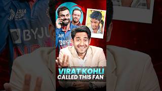 Got a call from virat kohli! 😍👑     (Unbelievable ) #shorts