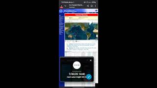🔴Live Tsunami warning Tracker!