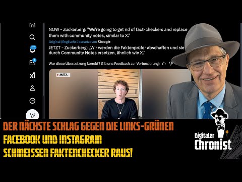 Der nächste Schlag gegen die Links-Grünen: Facebook und Instagram schmeissen Faktenchecker raus!