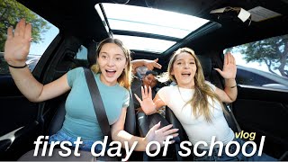 FIRST DAY OF SCHOOL VLOG... | driving to school + BTS supplies shopping
