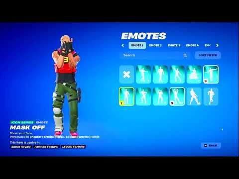 FORTNITE MASK OFF EMOTE (1 HOUR)