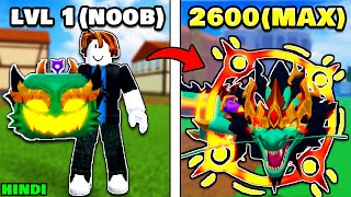 NOOB TO MAX With Only DRAGON Fruit In Blox Fruits! [FULL MOVIE]