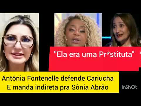 Antônia Fontenelle defende Cariucha e deixa indireta para Sônia Abrão