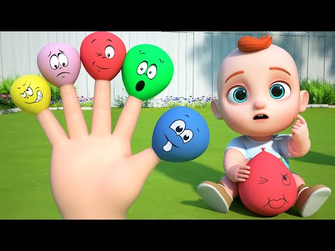 Finger Family Song + Johny Johny Yes PaPa | Learn Colors |  GoBooBoo Nursery Rhymes & Kids Songs