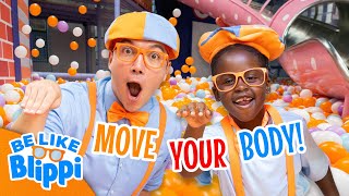Can you Wiggle Like Blippi? Blippi’s Playground Challenge | Blippi Ultimate Roadtrip | Kids Videos