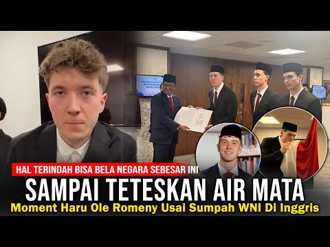 🔴OLE SAMPAI MENANGIS! Begitu Besar Cintanya Ole Usai Di SUMPAH WNI, Sampai Terharu Ngomong Gini?