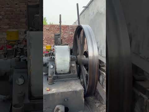 Amazing Starting Old Black Desi Diesel Engine