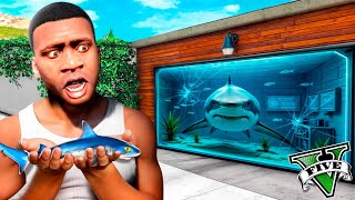 TRANSFORMO la CASA de FRANKLIN en un ACUARIO GIGANTE en GTA 5