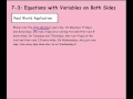 Solving Equations and Geometry Concepts