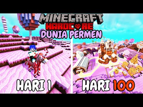 100 Hari di Minecraft Hardcore Dunia Permen